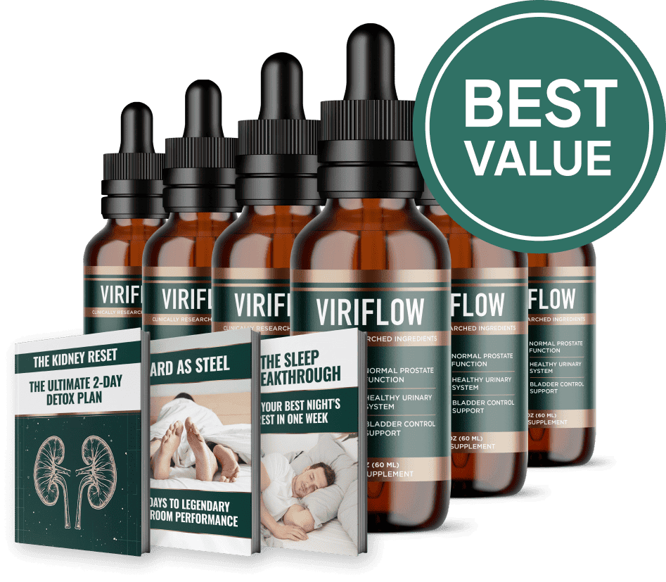 ViriFlow 6 bottle package with free bonuses