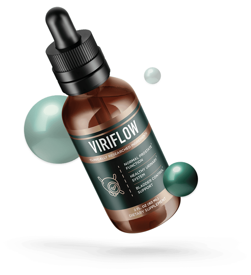 ViriFlow natural prostate support liquid formula bottle