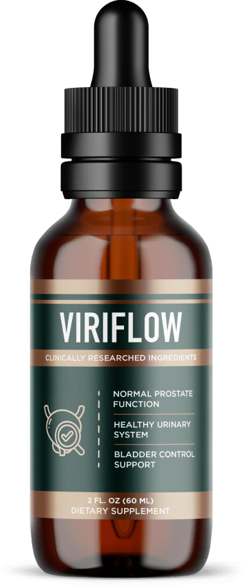 ViriFlow bottle with natural herbal prostate formula